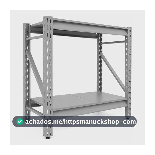 Estante Mini Porta Pallet Empilhável Aço 150kg Nível Cinza
