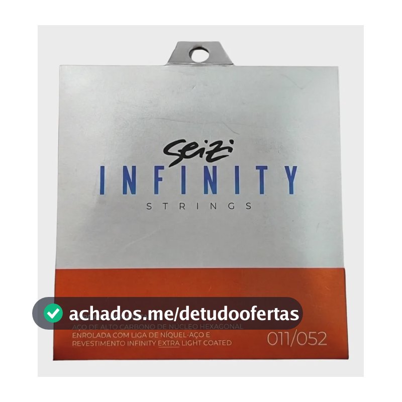 Encordoamento Guitarra Seizi Infinity Coated 011 Revestida