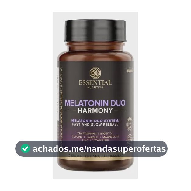 Melatonin Duo Harmony 120 Cápsulas Essential Nutrition