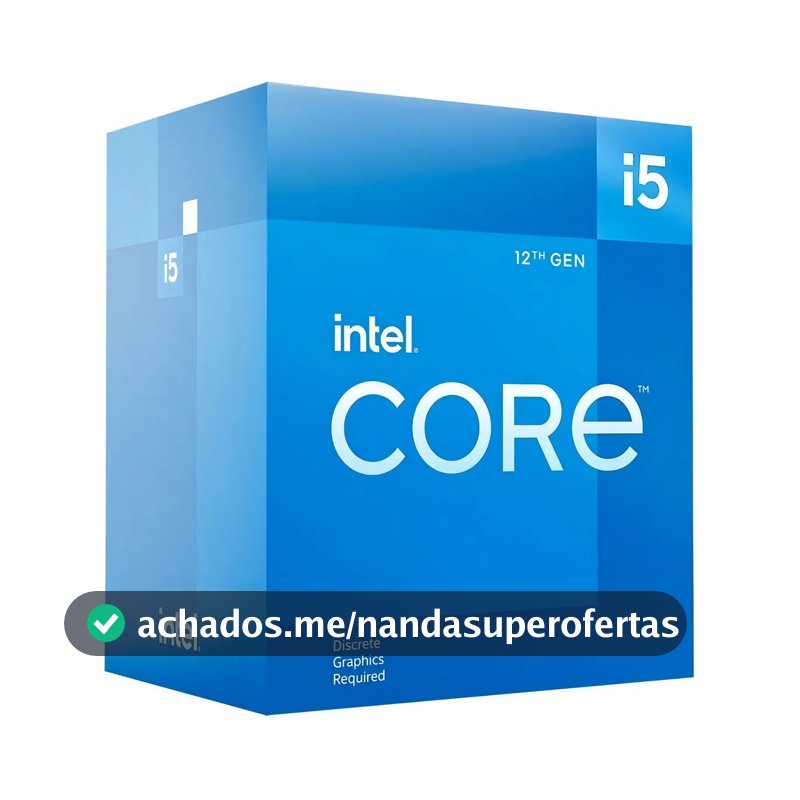 Processador Intel Core I5-12400F 2.50GHZ 18MB DDR4/5 FCLGA1700 BX8071512400F