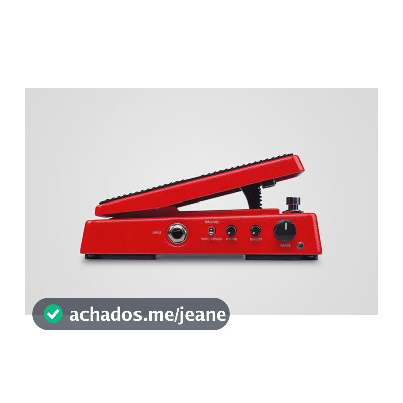 Pedal Guitarra Joyo Multimode Wah E Volume Vermelho