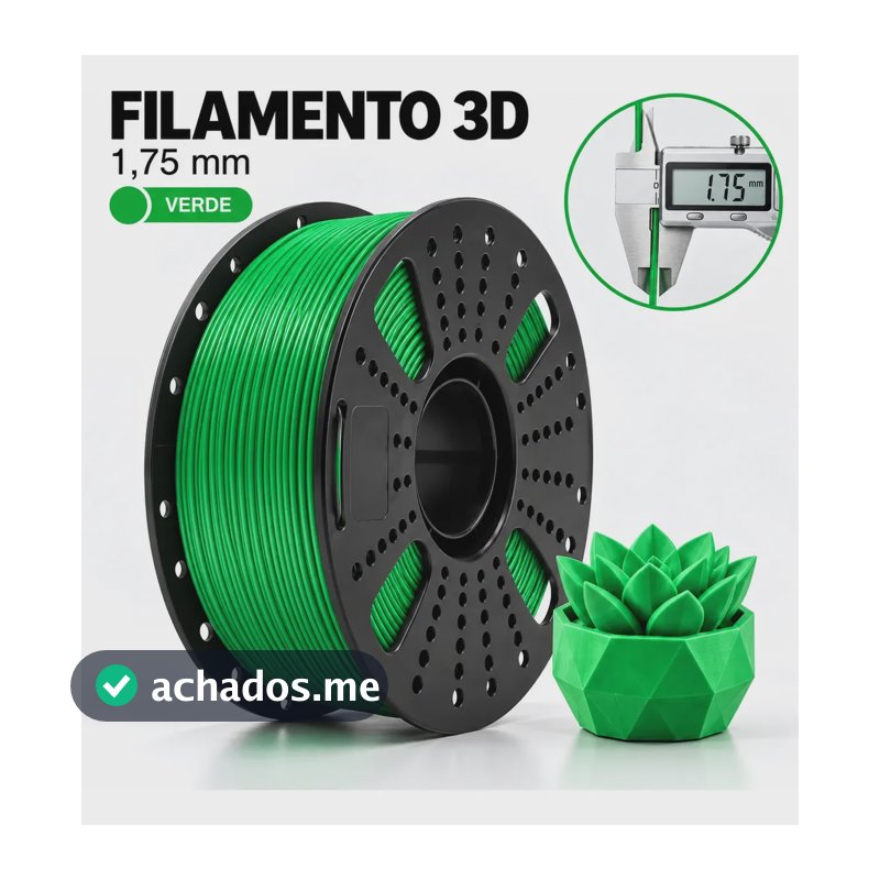 Filamento Petg 1,75mm 1kg Para Impressora 3d Verde