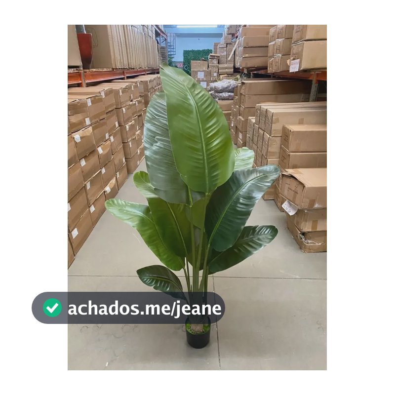 Bananeira Artificial Para Sala Planta Realista Com 1.60m Verde