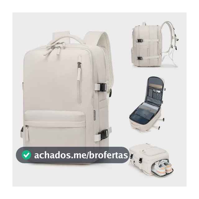Mochila Viagem Impermeavel Executiva Grande Para Notebook