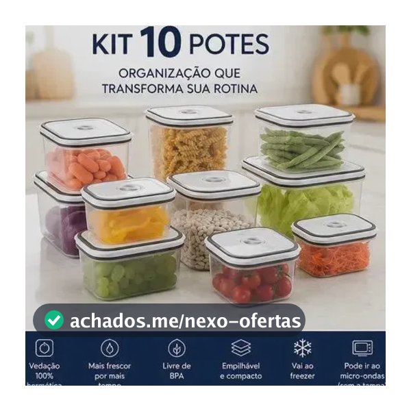 10 Potes Herméticos Electrolux De Plástico Transparente