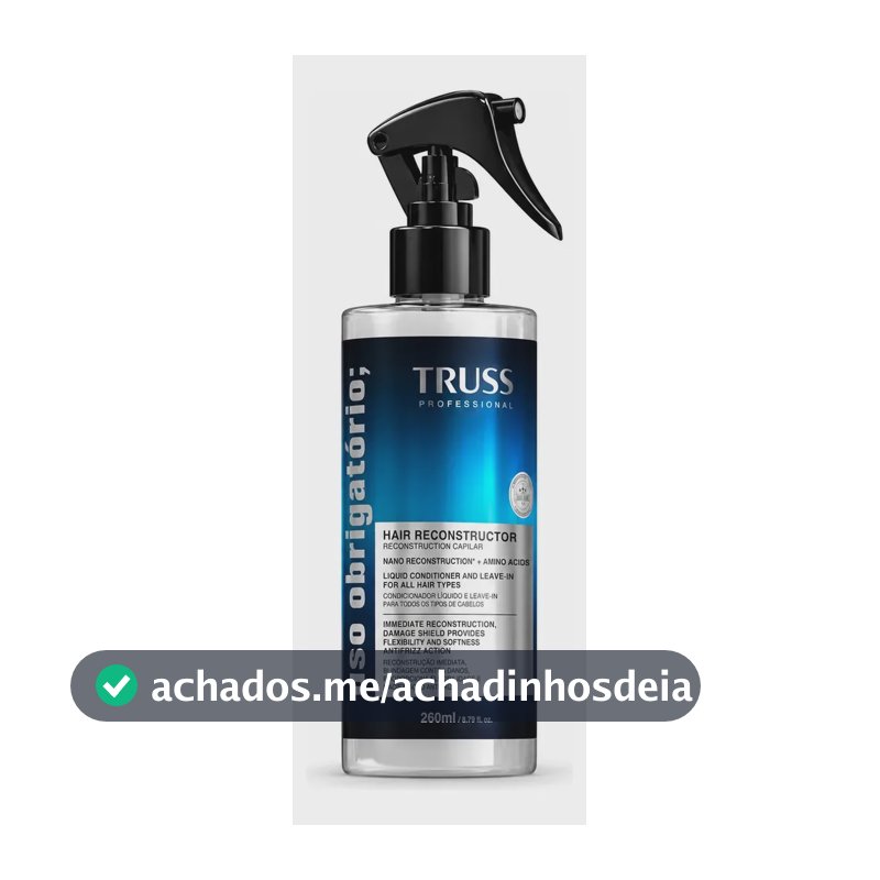 Uso Obrigatório Reconstrutor Capilar Leavein Antifrizz 260ml