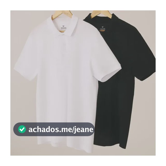 Kit Com 2 Camisas Polo Básicas Masculinas Hering