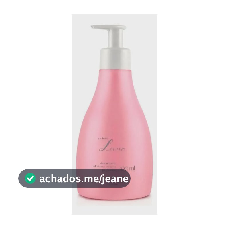 Hidratante Corporal Luna Clássico Natura para Mulher, 300 ml