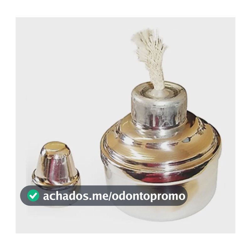 Lamparina 100ml Aluminio Odonto Protese Artesenato