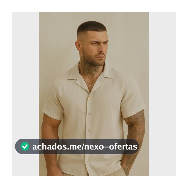 Camisa Masculina De Linho Exclusiva