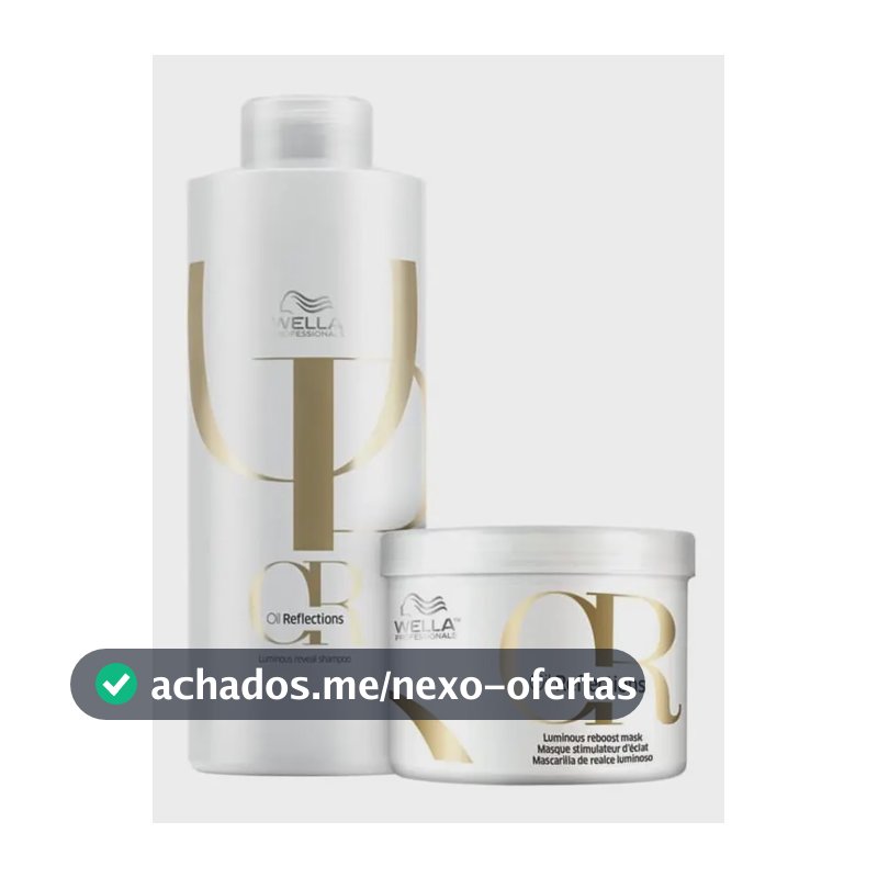 Wella Professionals Oil Reflections - Shampoo 1000ml + Máscara 500ml Kit
