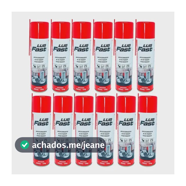 Kit Desengripante Spray 300ml 12 Unidades Te0001161 Lub Fast