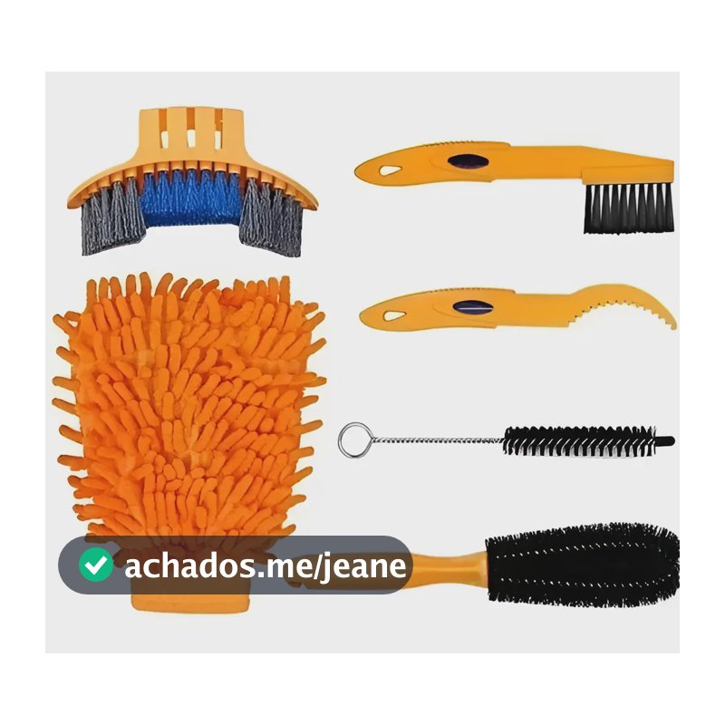 Kit Escovas de Limpeza para Bicicleta MTB e Speed Cylion 6 Peças