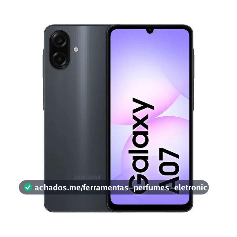 Smartphone Samsung Galaxy A07 4G 256GB 8GB Preto 6,7"