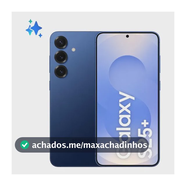 Samsung Galaxy S25+ 5g, 256gb, 12gb, Câmera Tripla - Azul marinho
