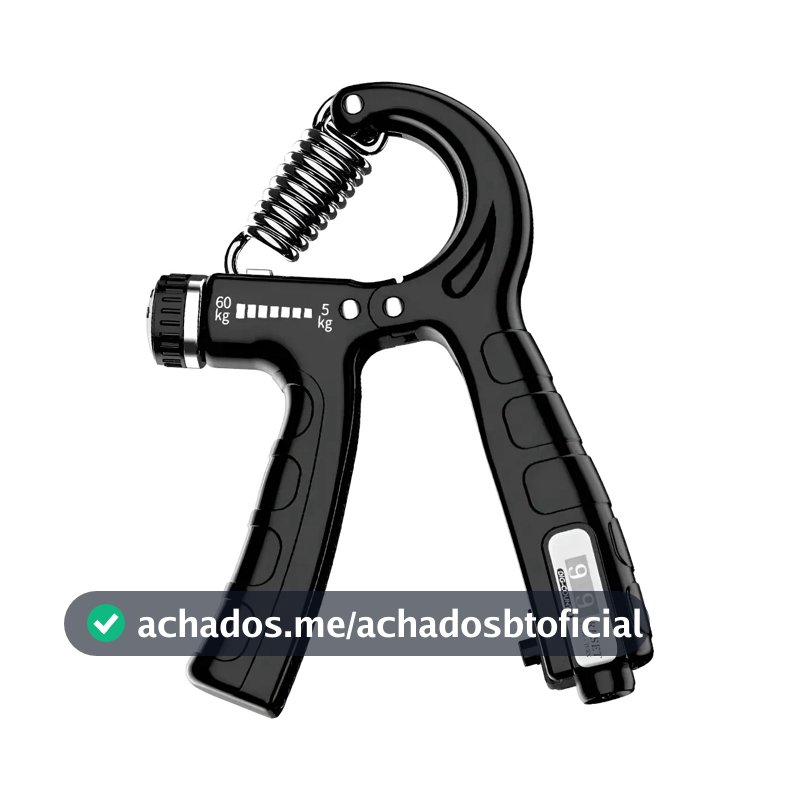 Handgrip Gr Sports 60kg Preto Ajustável Fortalecedor Mãos Antebraços