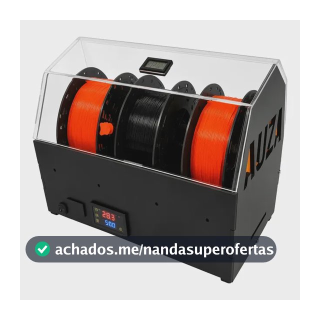 Estufa Para Filamento Impressora 3d - Auza 3 Rolos Preto