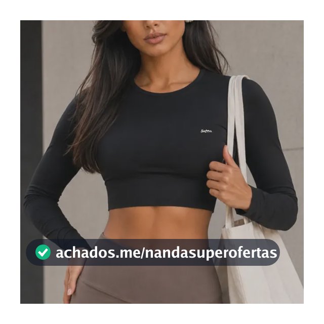Cropped Feminino Manga Comprida Proteção Solar Malha Fria Uv