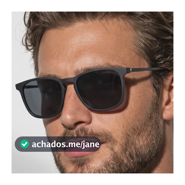 Óculos De Sol Quadrado Masculino Feminino Proteção Uv400