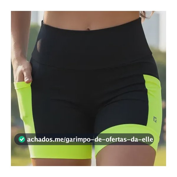 Shorts Feminino Para Corrida Com Bolsos Sem Transparência