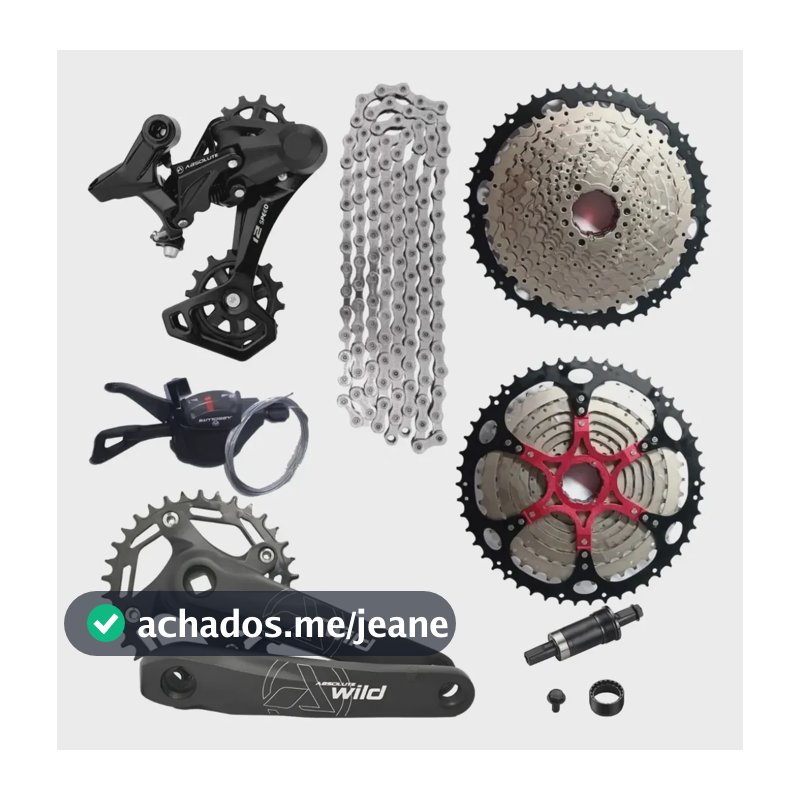Kit Grupo Absolute 12v Mtb 11-50 Relação Completa C/ Central