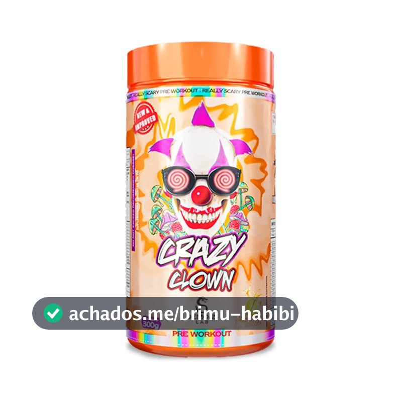 Crazy Clown Pre Workout 300g Pré Treino - Demons Lab Sabor Laranja