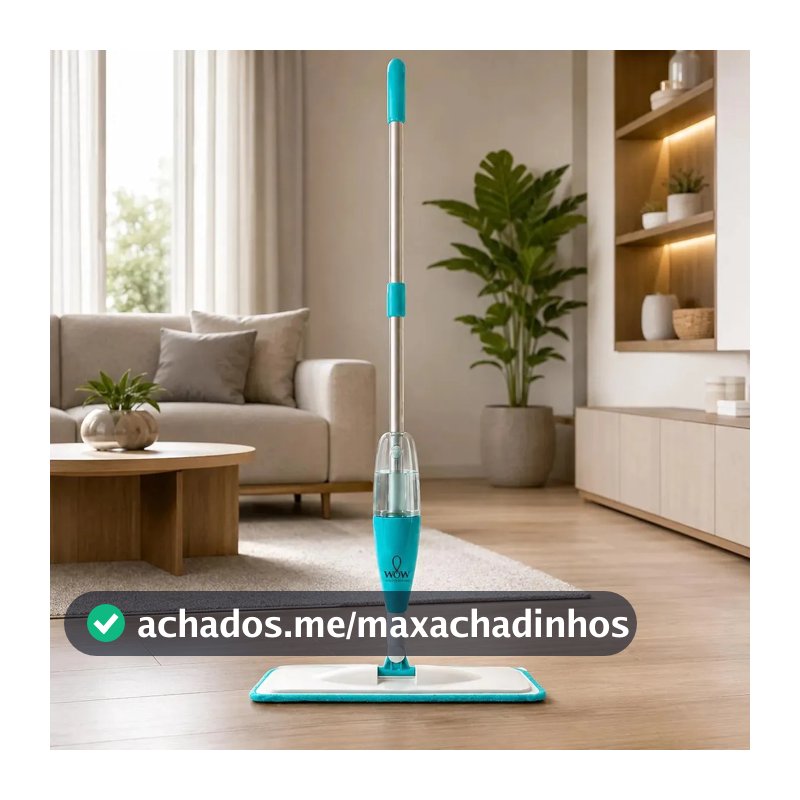Mop Spray Com Reservatório Esfregão Vassoura Mágica Refil Wow World Of Wonders