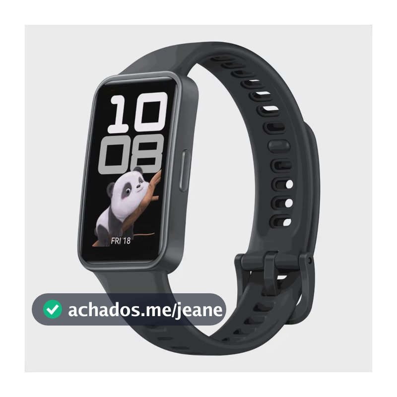 Smartwatch HUAWEI Band 10 Caixa de Polímeros Duráveis Análise do Sono em Nível Profissional Assistente de Bem-estar Emocional Relógio Smartwatch Compatível com Android e iOS Preto