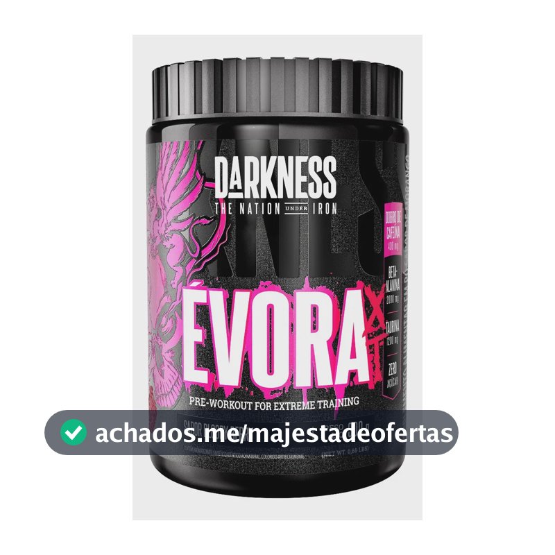Suplemento em pó Darkness Pré Treino Évora sabor Bloody Berry x 300g