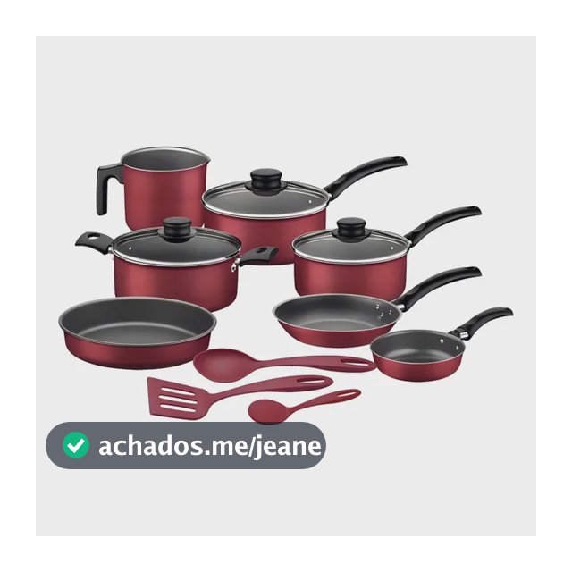Jogo de Utensílios de Cozinha Tramontina Vermelho Turim de 10 Peças com Acessórios