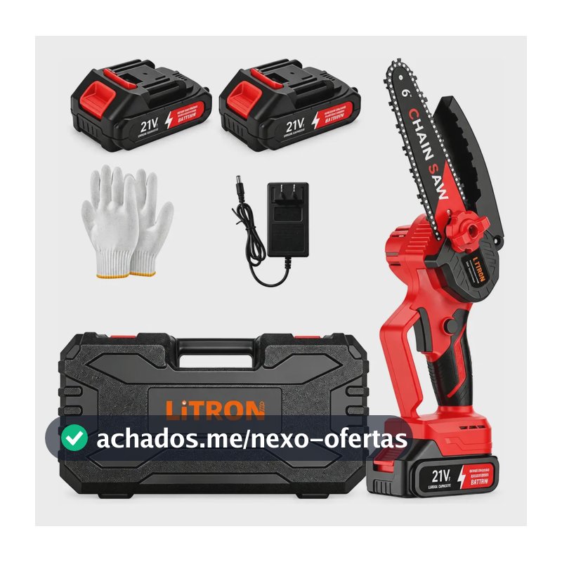 Mini Motosserra Elétrica Portátil 6 Polegadas 550w Motor Sem Escovas Integrado Serra De Poda Para Jardim E Árvores
