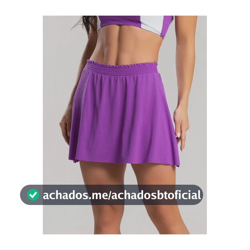Short Saia Beach Tennis Fitness Uv50+ Roxo M
