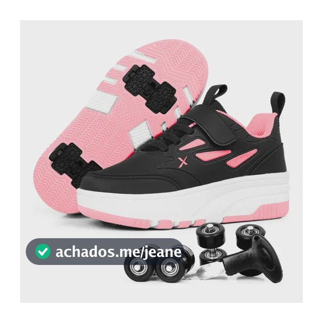 Tênis Rodinha Infantil Meninas Skatênis Divertido Estiloso