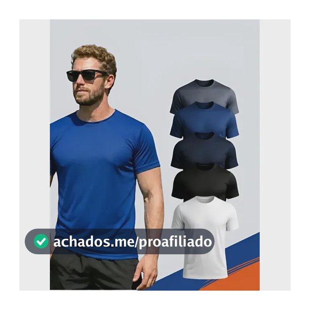 5 Camisetas Básicas Masculina Dry Fit De Alta Qualidade