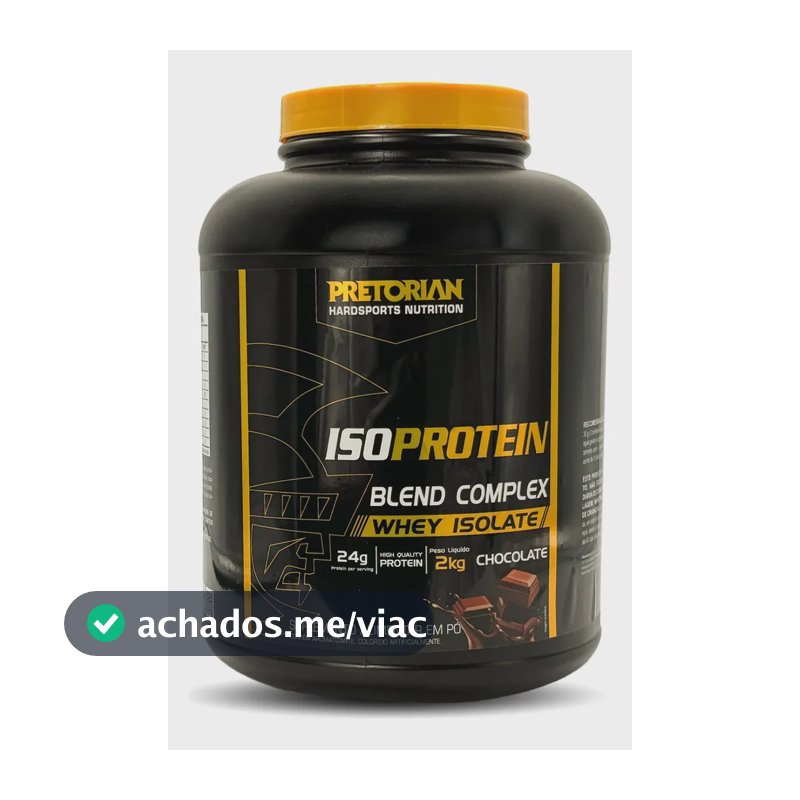 Whey Protein Isolado Iso Protein Blend Complex 2kg Pretorian Sabor Chocolate