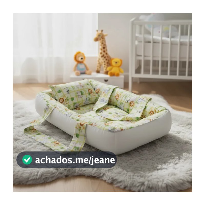 Berço Portátil Ninho Redutor Bebê - Safari N°15