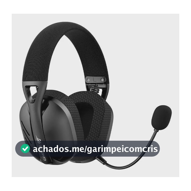Headset Gamer Sem Fio Havit Fuxi H3 7.1 Surround Preto