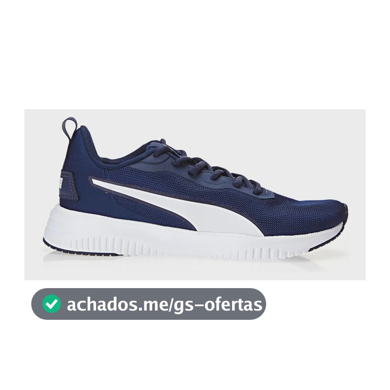 Tênis Esportivo Masculino Flyer Flex Bdp Puma Peacoat-puma White Liso 38 Br