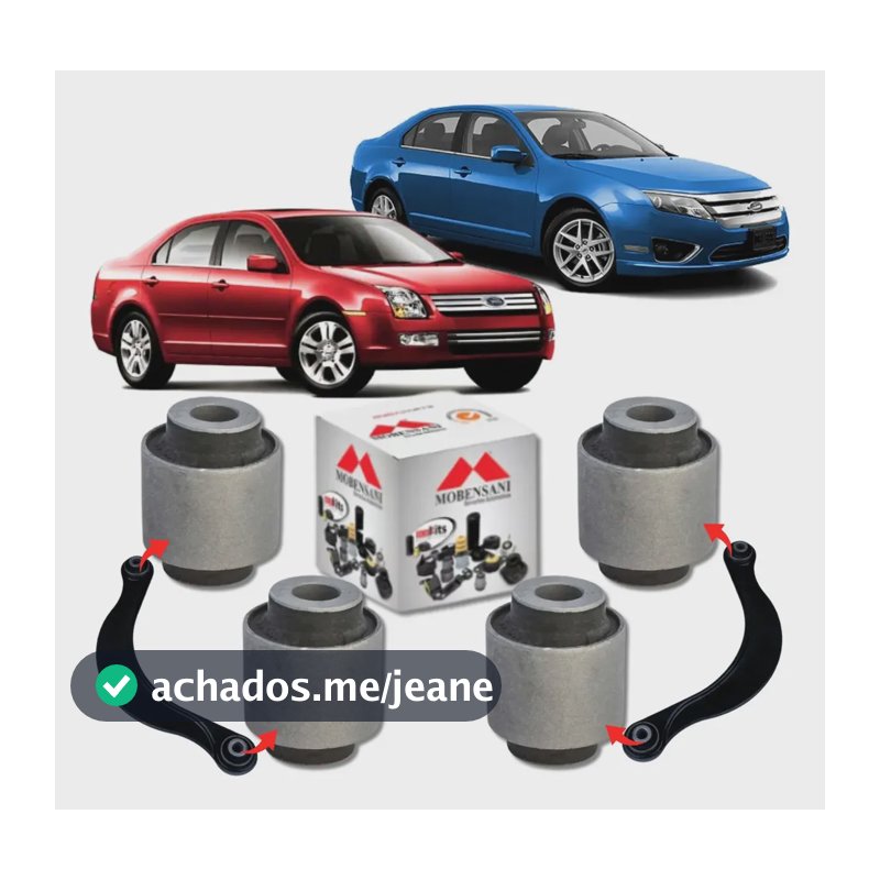 Kit 04 Buchas Boomerang Braco Traseiro Fusion 2009 2010 2011