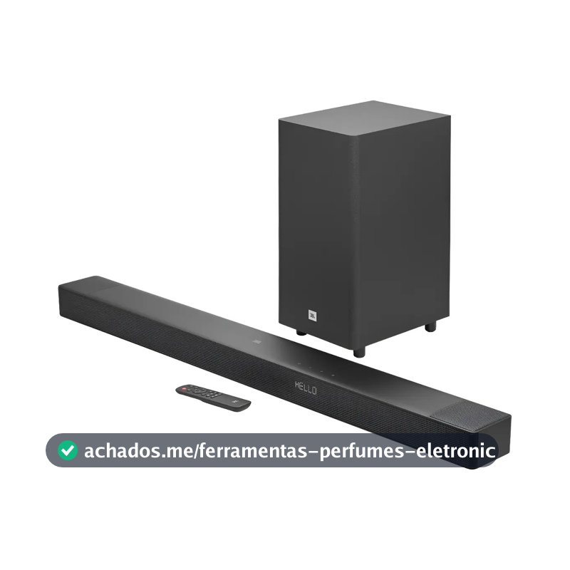 Soundbar JBL Cinema SB595 Bluetooth 220w 3.1.2 Canais - JBLSB595BLKBR