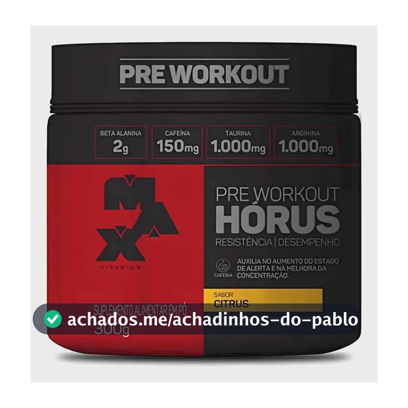 Suplemento em Pó Horus Max Titanium 300 G Citrus