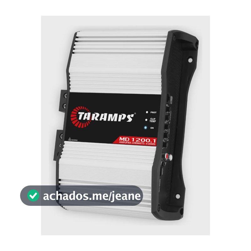 Taramps Modulo Md1200 4 Ohms 1200 Wrms Md 1200 1 Canal Mono  Branco