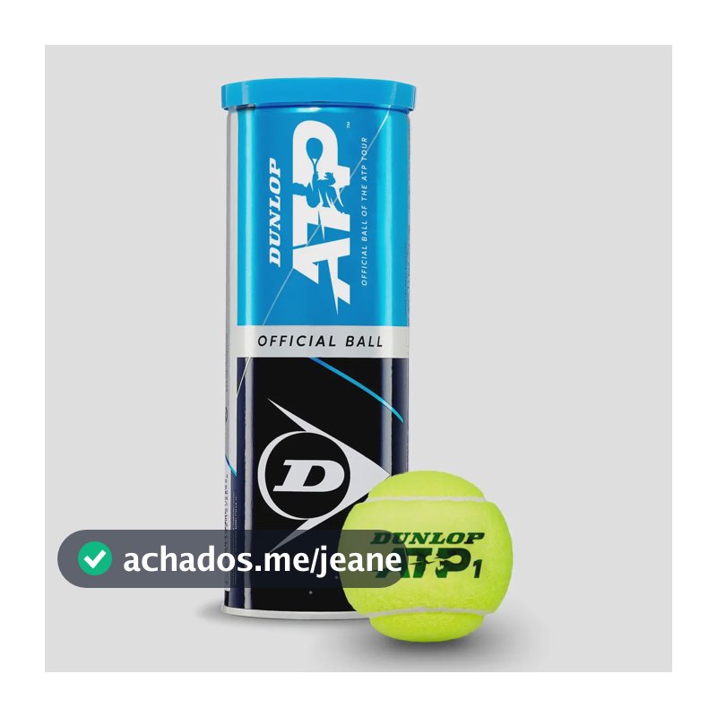 Bola Tenis Dunlop Tb Atp All Court 03 Tubos Com 3 Unidades Amarelo