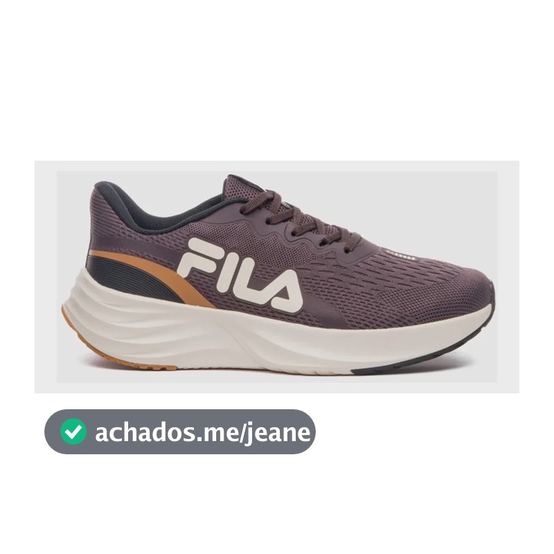Tênis Fila Racer Comet Masculino Corrida E Academia Original Marrom/caramelo/preto Geométrico 42 Br