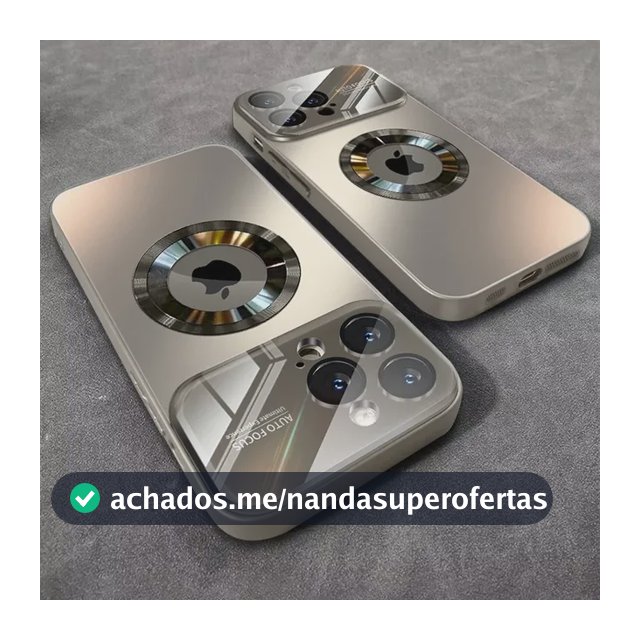 Capa Magnética Para iPhone Carga Sem Fio