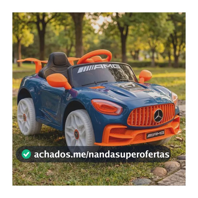 Carro Elétrico Infantil Mercedes AMG 6V Azul com Controle Remoto e Ré