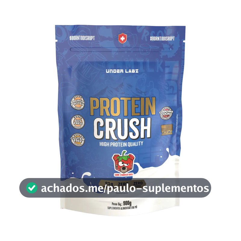 Proteína Under Labz Whey concentrado Crush em pó sabor Strawbear x 900g