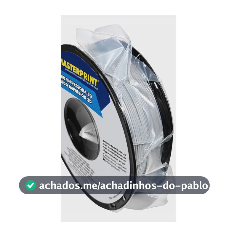 Filamento Petg 3d Masterprint Cores Variadas Colorido Print Cor Cinza