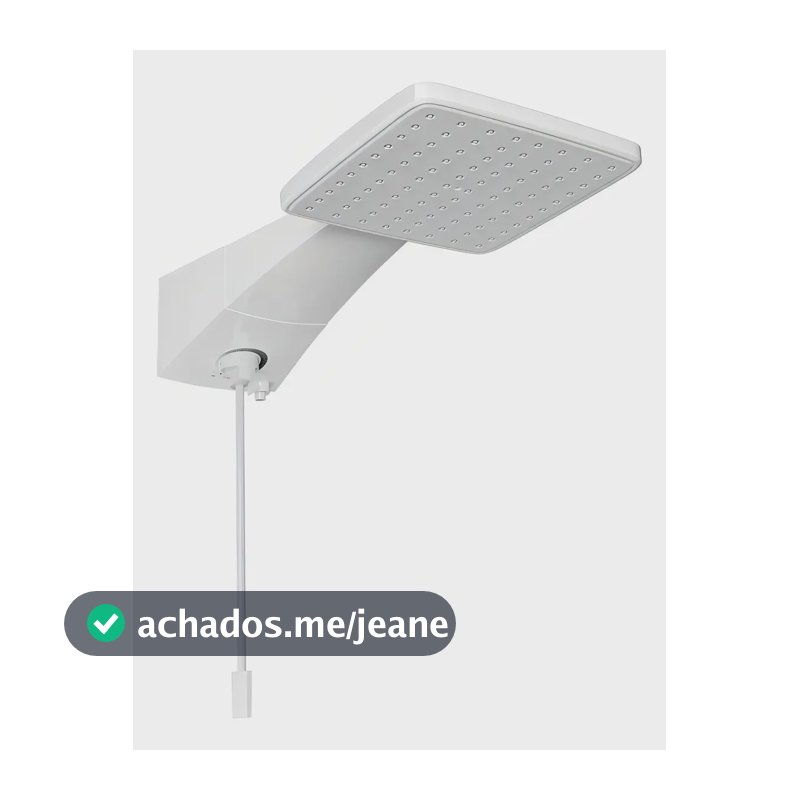 Ducha Chuveiro Quadratta Eletrônico 5500w Zagonel Cor Branco Potência 5.5 Kw
