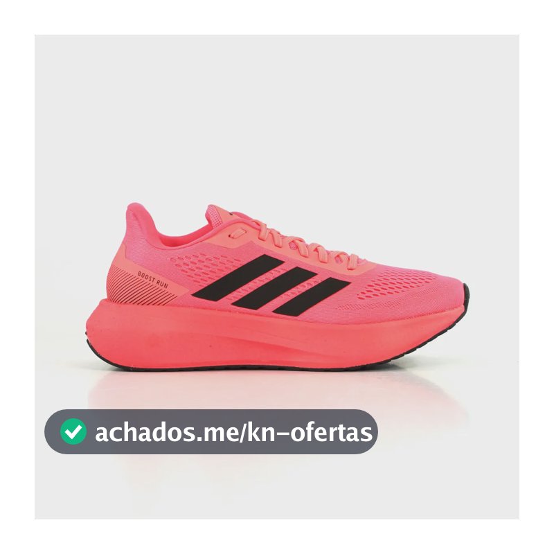 Tênis adidas Boost Run Florescente Performance Corrida Leve Rosa 37 Br